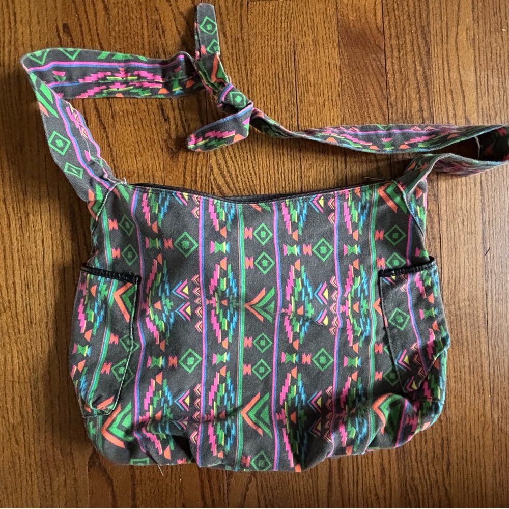 Mossimo Supply Co. Multicolor Geometric Shoulder Bag